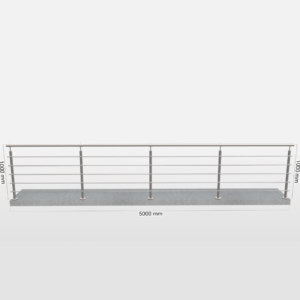 garde corps kit complet 5 mètres