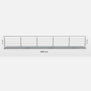 garde corps kit complet 6 mètres