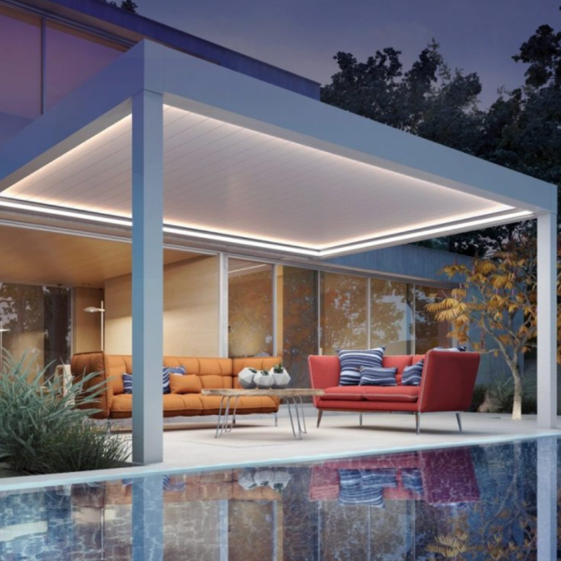 pergola bioclimatique adossée 2m x 3m