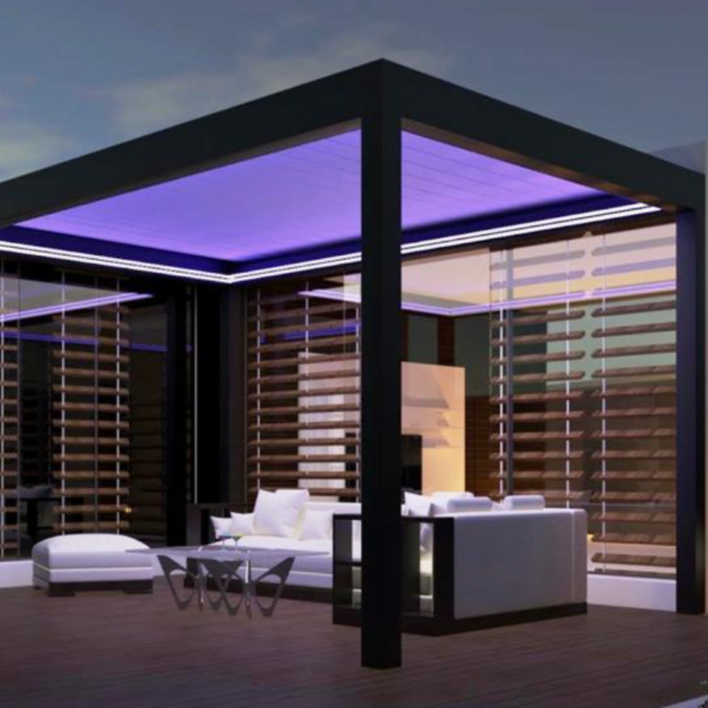 pergola bioclimatique adossée 3m x 5m